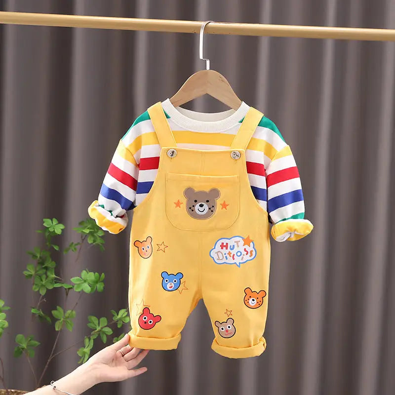 Adventure Champs: Boys’ Overall Suit - Yellow / 80cm