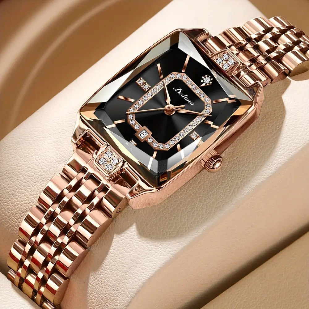 AquaChic Women’s Luxe All-Occasion Watch - Black
