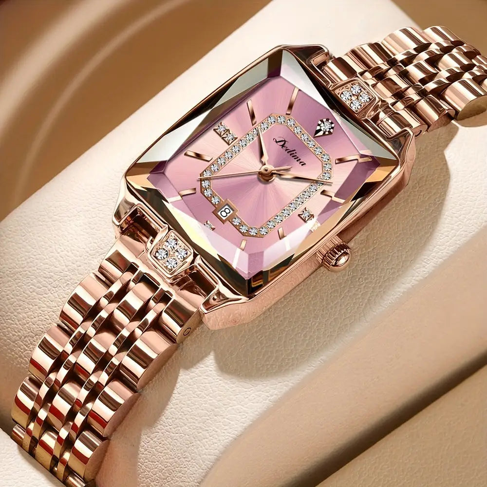 AquaChic Women’s Luxe All-Occasion Watch - Pink