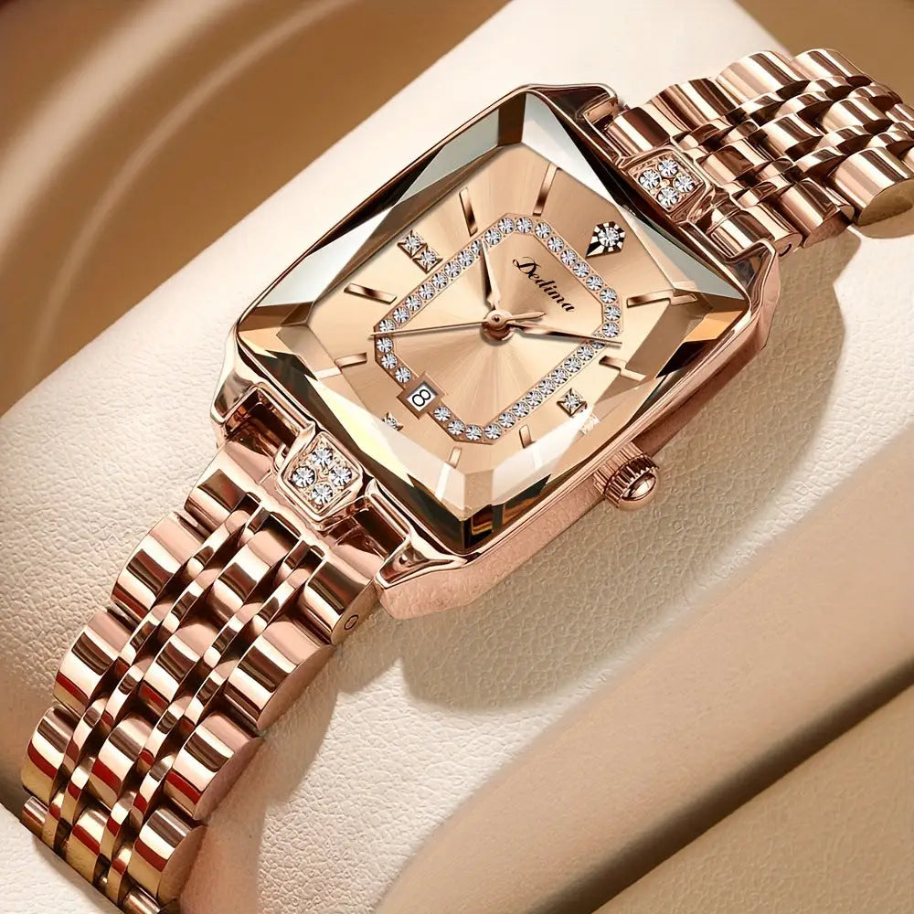 AquaChic Women’s Luxe All-Occasion Watch - Rose Gold