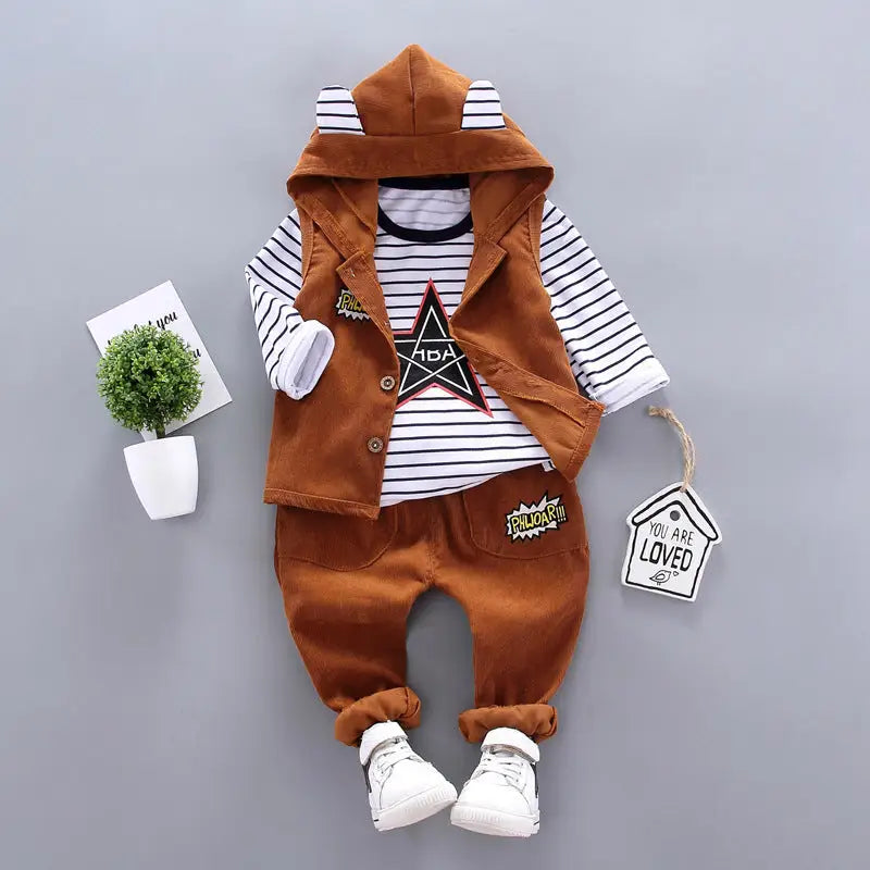 Autumn Adventure: Boys’ Three-Piece Suit - 2.style / 80cm