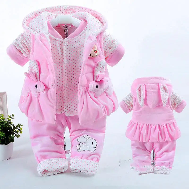 Autumn Whimsy: Cozy Girl’s Seasonal Suit - Purple / 66cm