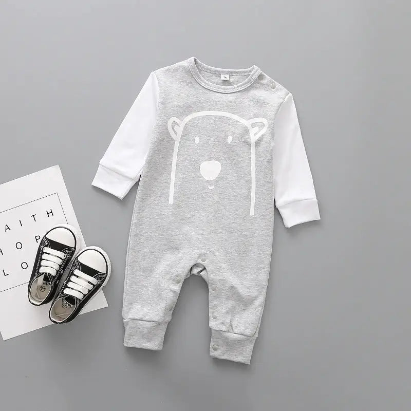 Baby Blast Onesies: Adorable & Bold Fashion - Grey / 80