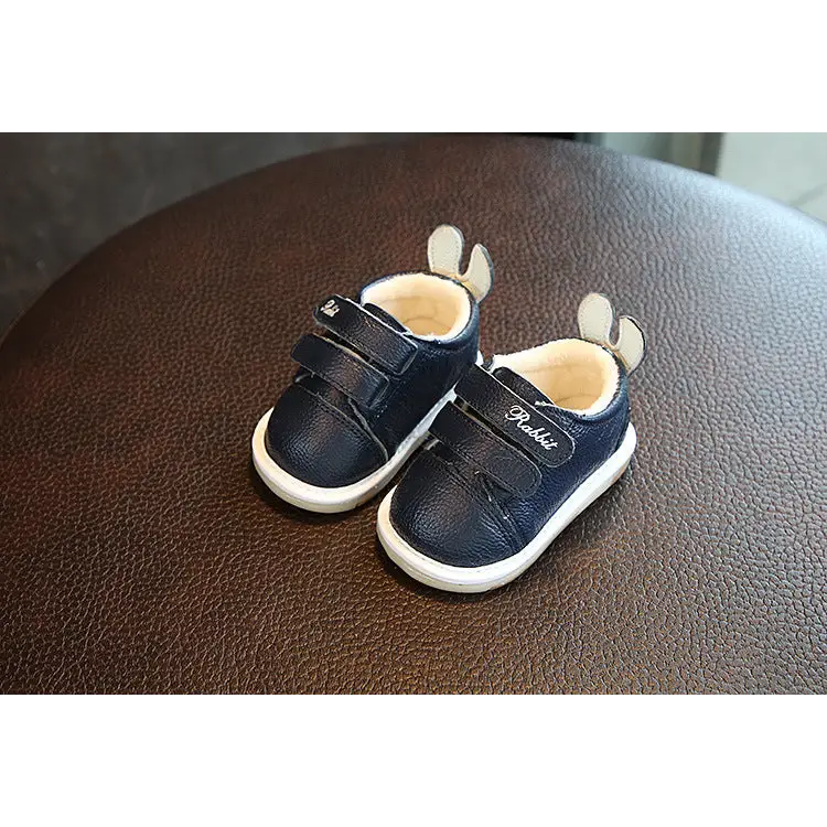Baby Chic Leather Shoes - Black / 22