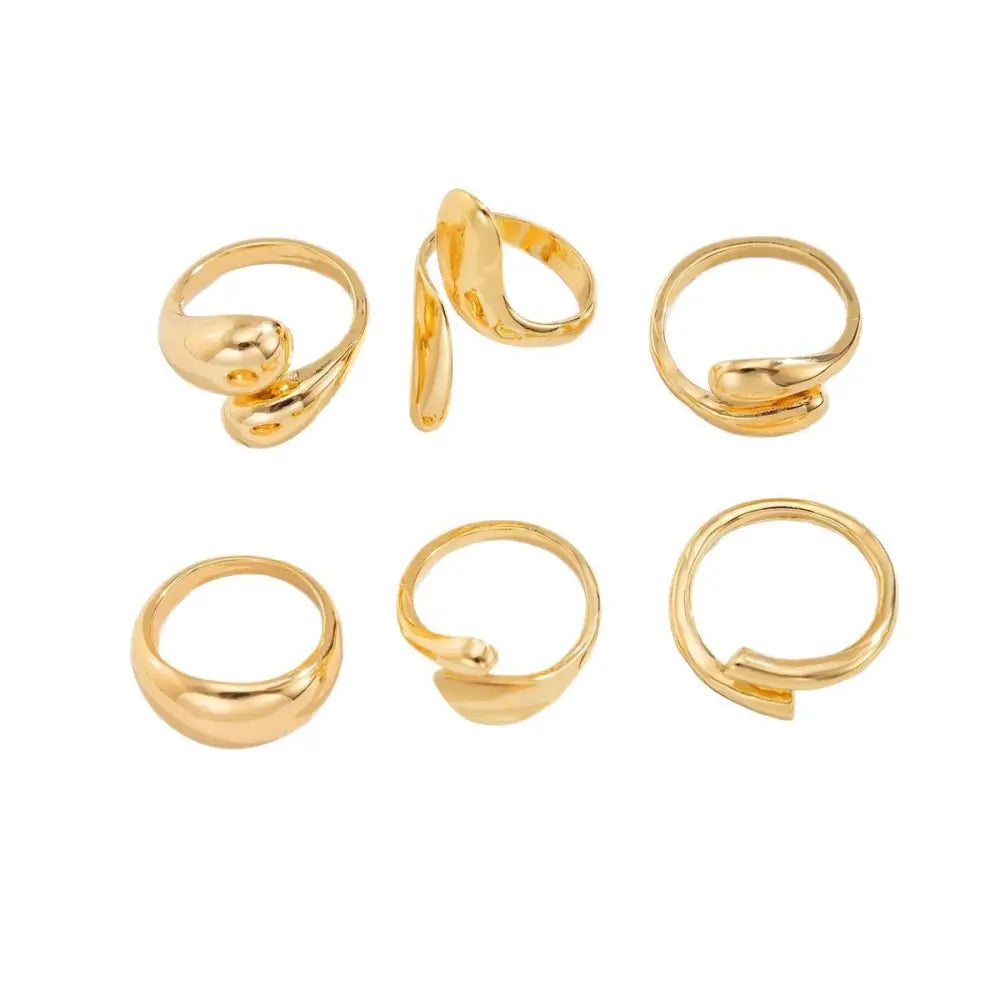Baroque Blossoms Floral Ring Set