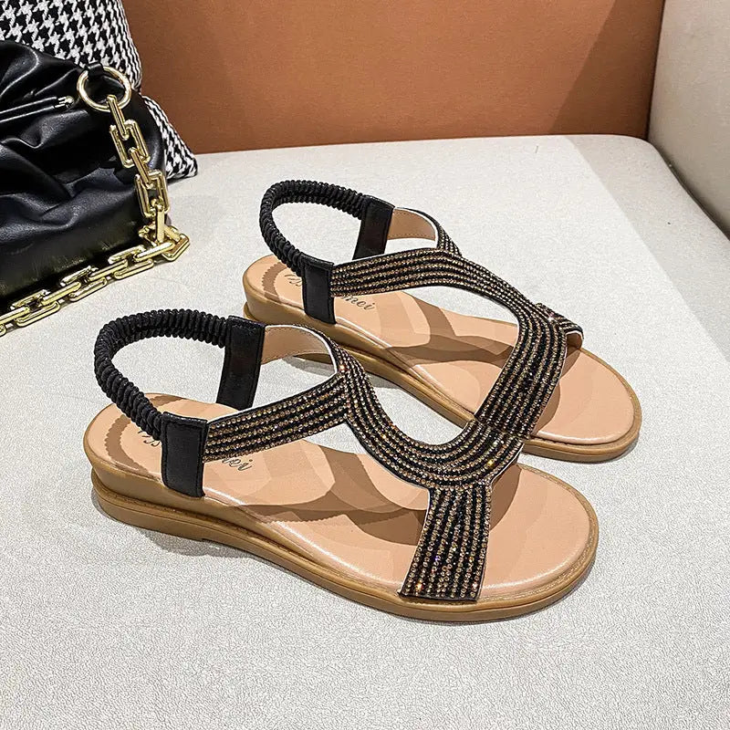 Beach Bliss Sandals - Black / 35
