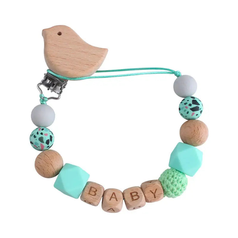 Beech Bee Paci Clip - Green