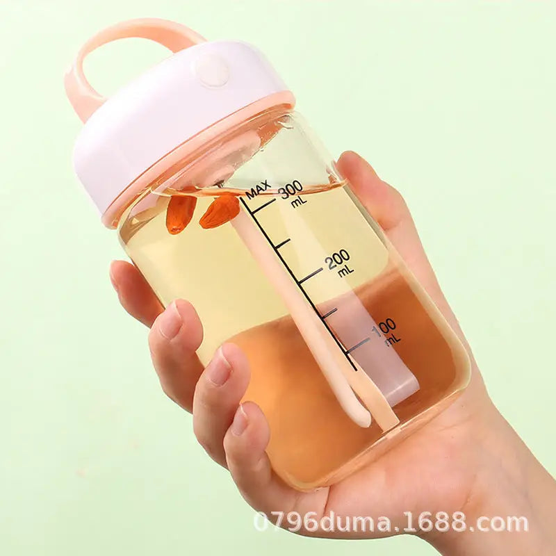 BlendEase Portable Milkshake Cup - Pink 380ml Glass / Battery Type