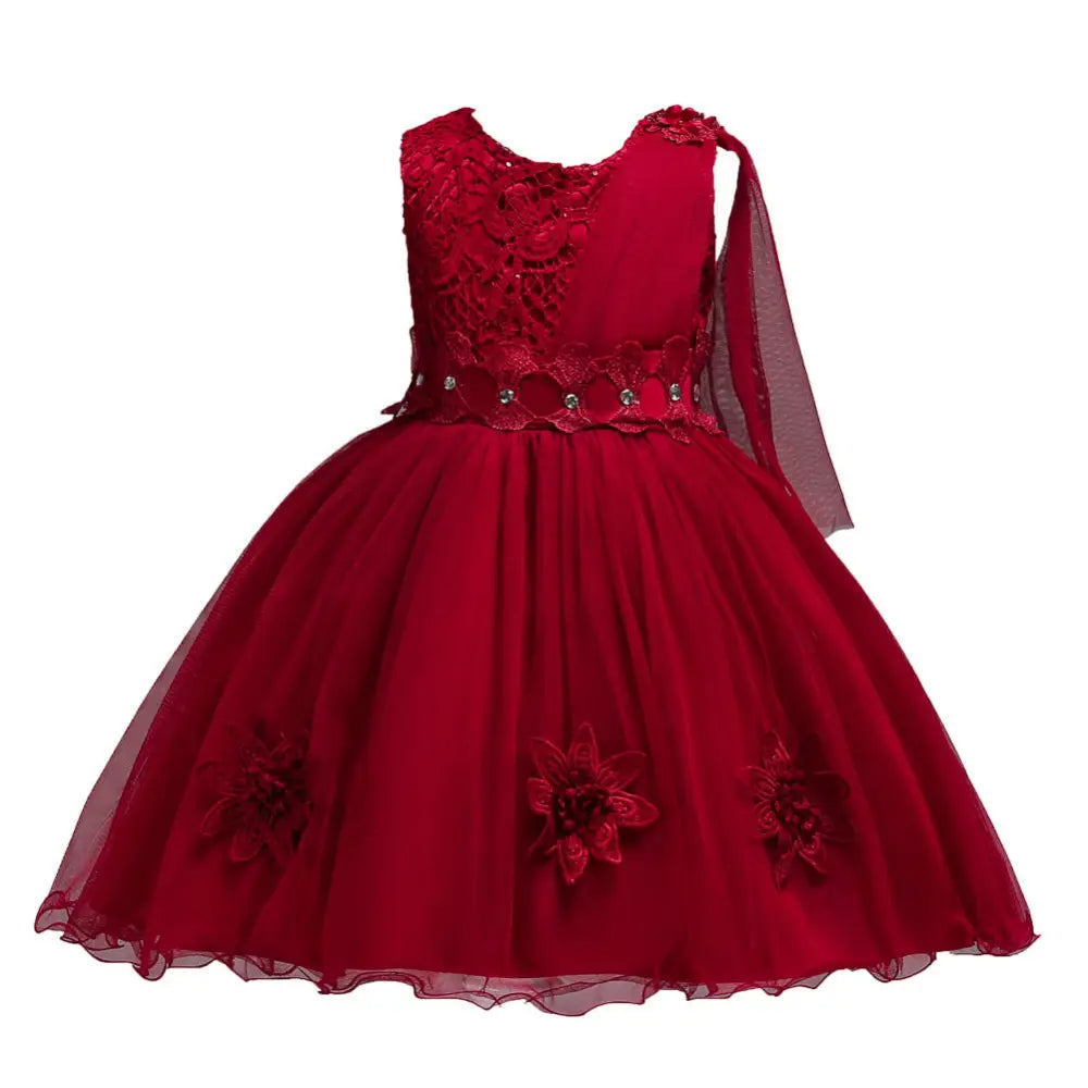 Blossom Baby Dress - Claret / 160cm
