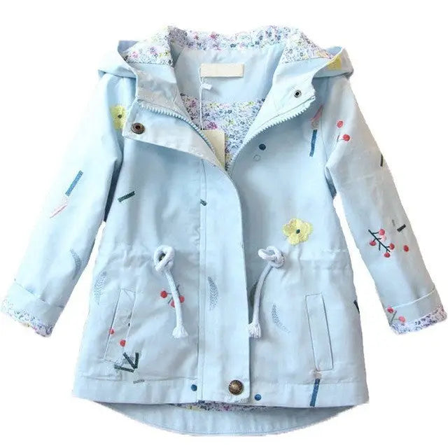 Blossom Breeze: Kids’ Spring & Fall Jacket - D / 2T