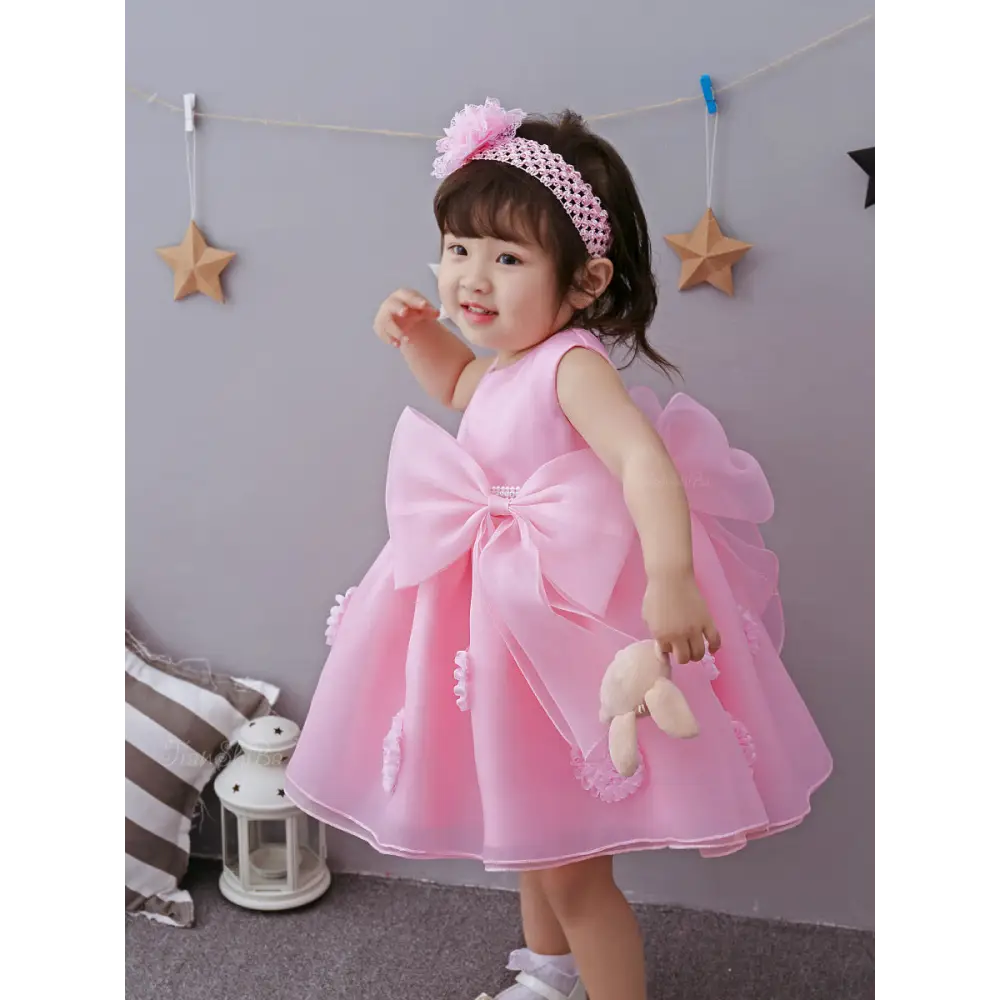 Blossom Princess: Pink Flower Girl Dress
