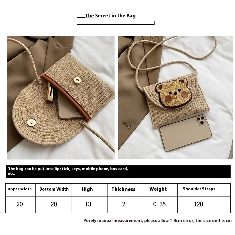 BohoBear Woven Envelope Shoulder Bag