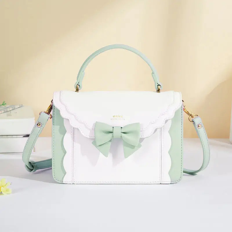 Bow Square Bag - Green