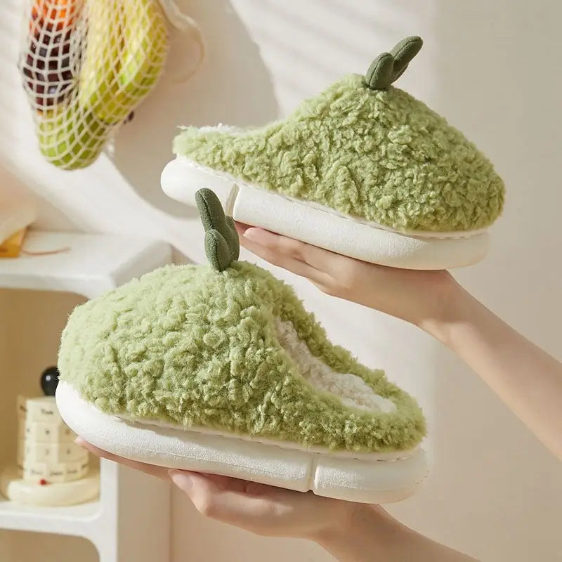 CactiCuties: Adorable Girls’ Slippers - Green / 28to29