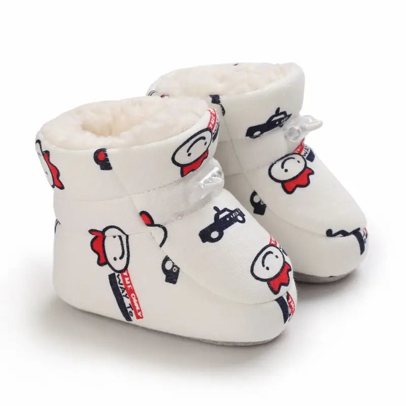 Cartoon Cozy Toddler Shoes - Crown car / 11cm