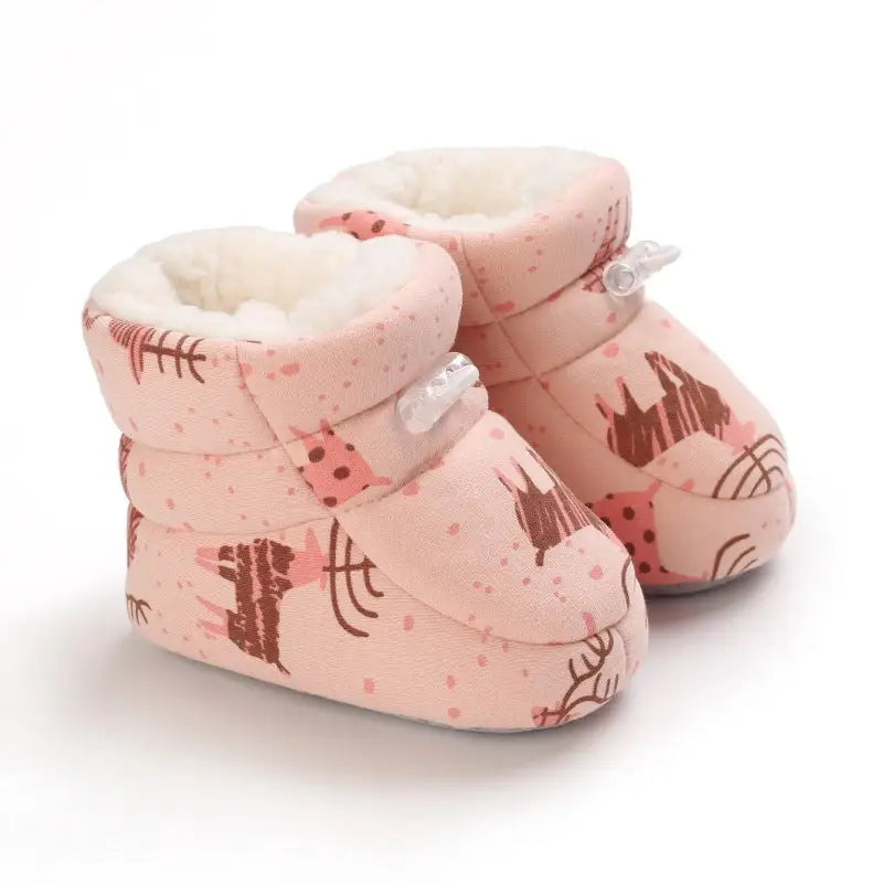 Cartoon Cozy Toddler Shoes - Reindeer / 11cm
