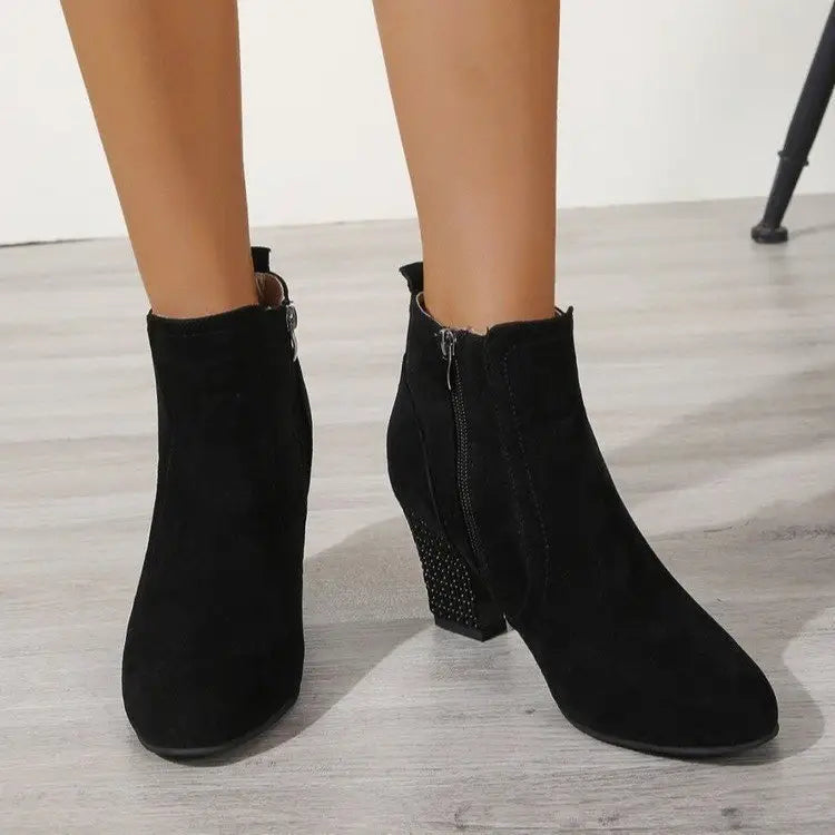 Chic Suede Martin Boots