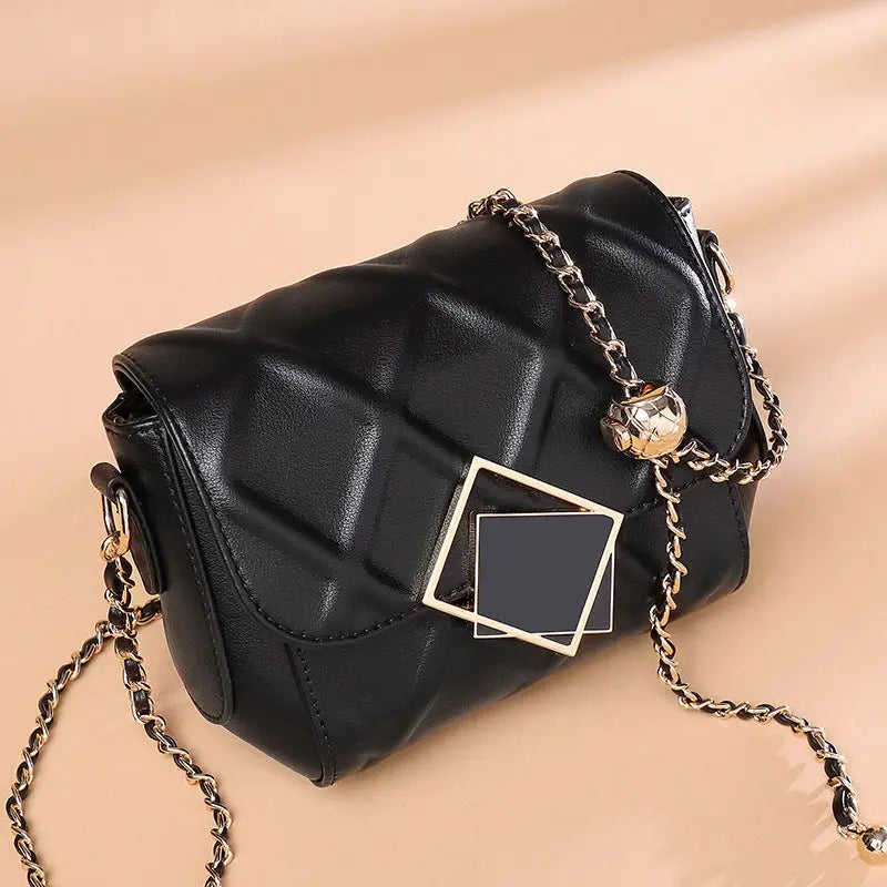 ChicAura: Leather Shoulder & Messenger Bags - Black