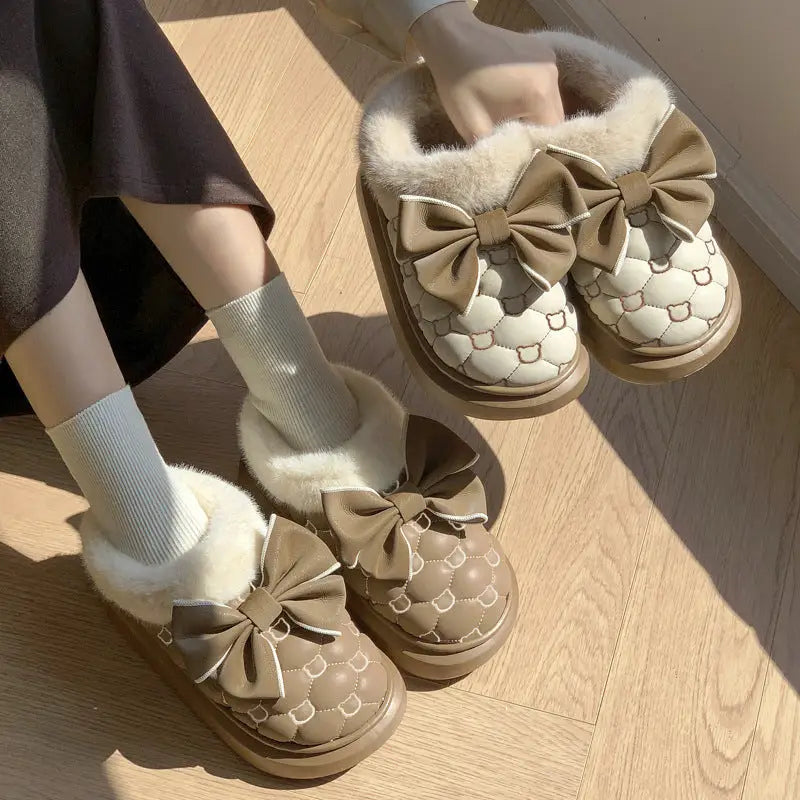 ChicBow Waterproof Cotton Shoes & Bag Winter Set