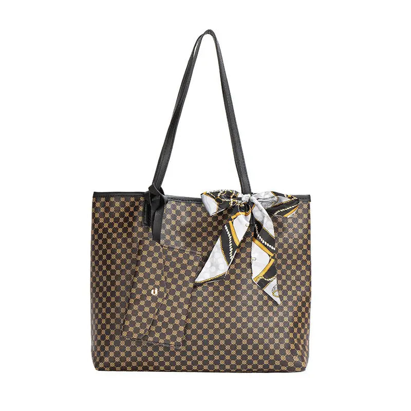 ChicCarry: Diamond Plaid Large Tote for Women