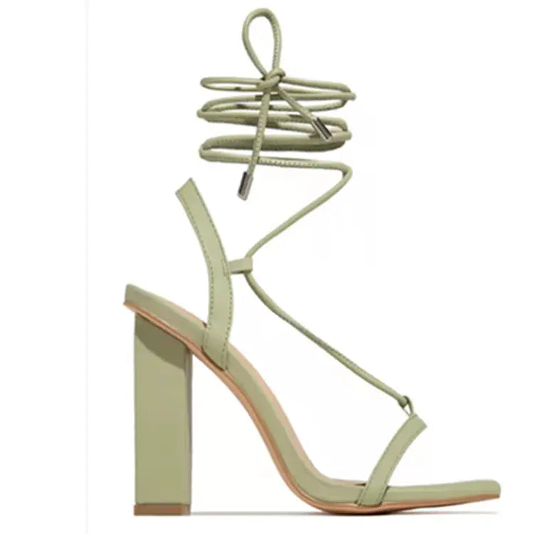 ChicFlex Heels: Ultimate Style & Comfort - Green / 36