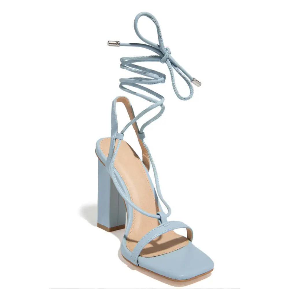 ChicFlex Heels: Ultimate Style & Comfort - Light Blue / 36