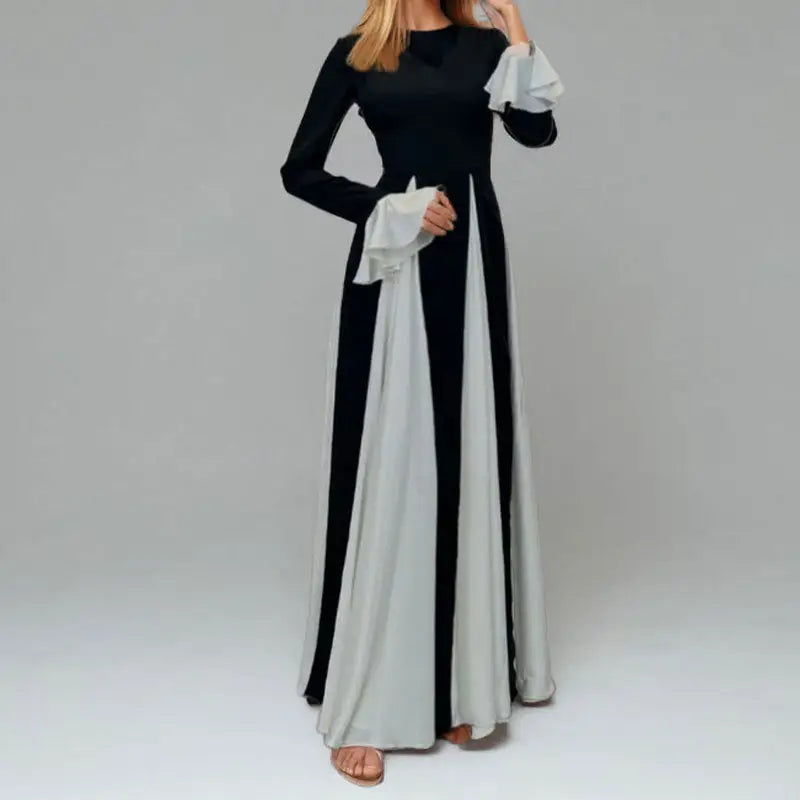 ChicFlow Two-Tone Cami Dress - 29078 Picture Color / M