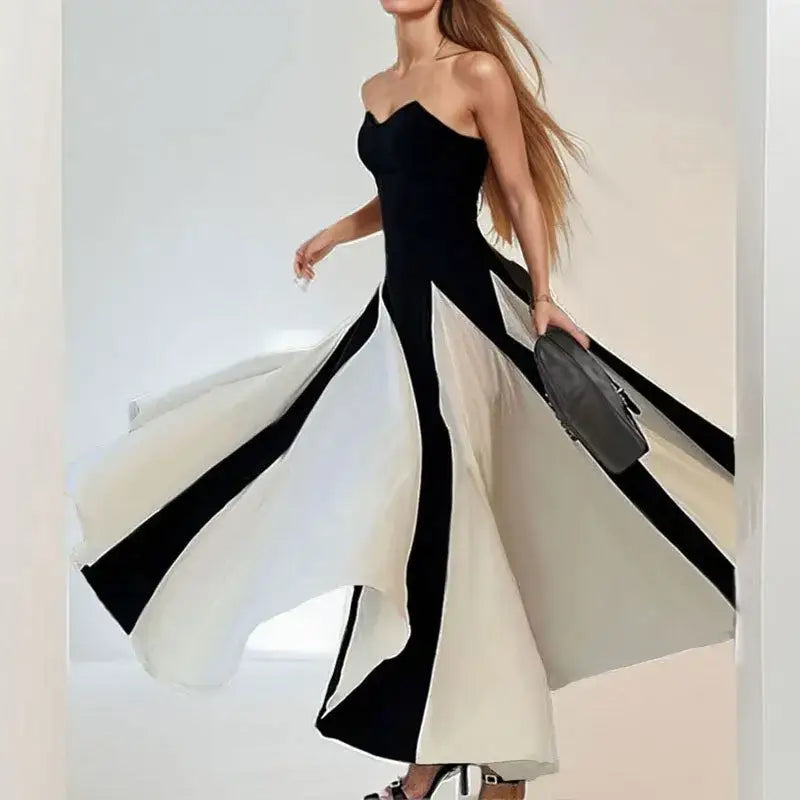 ChicFlow Two-Tone Cami Dress