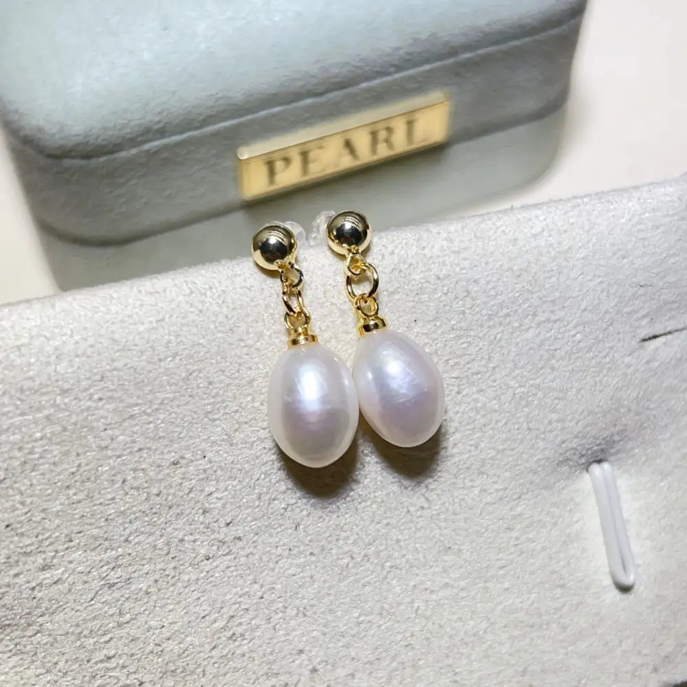 ChicS925 Retro Shine: Elegant French Earrings - 5034H Single Bead / Golden Holder