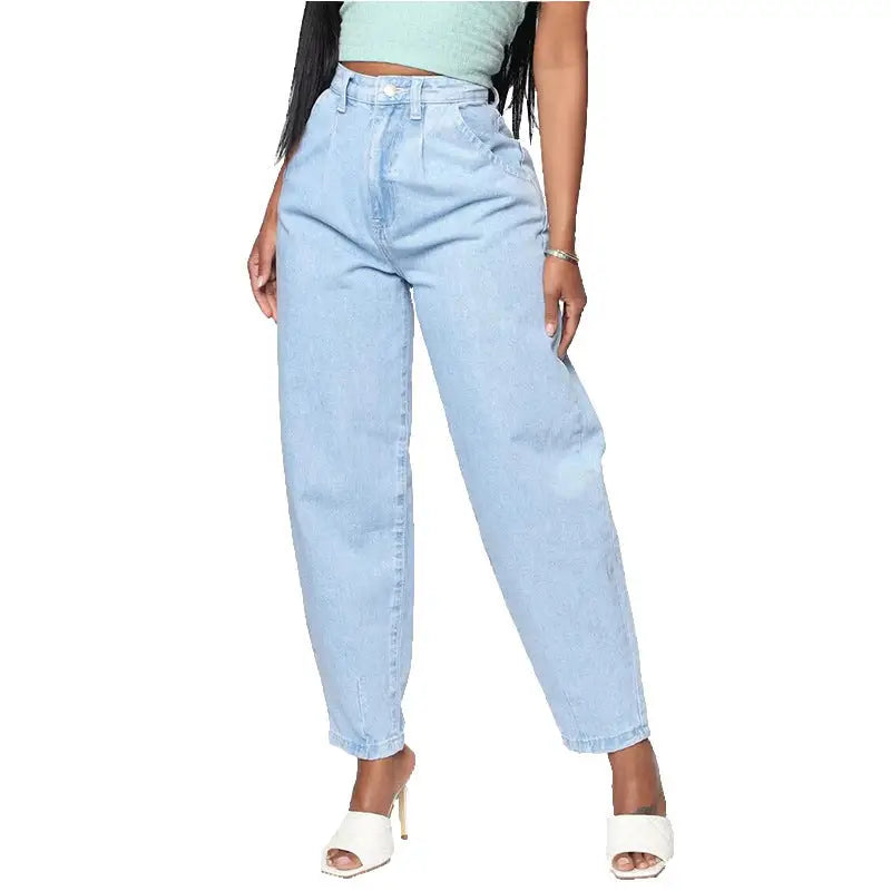ChicSky: Women’s Light Blue Wide-Leg Jeans