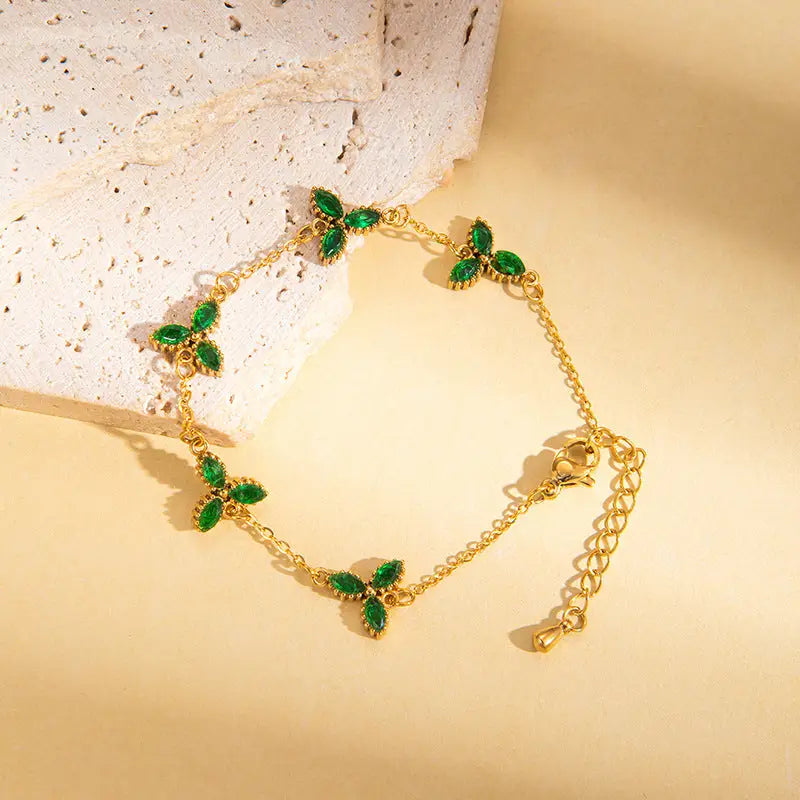 ChromaBlend Titanium Women’s Bracelet - Green Bracelet 2style