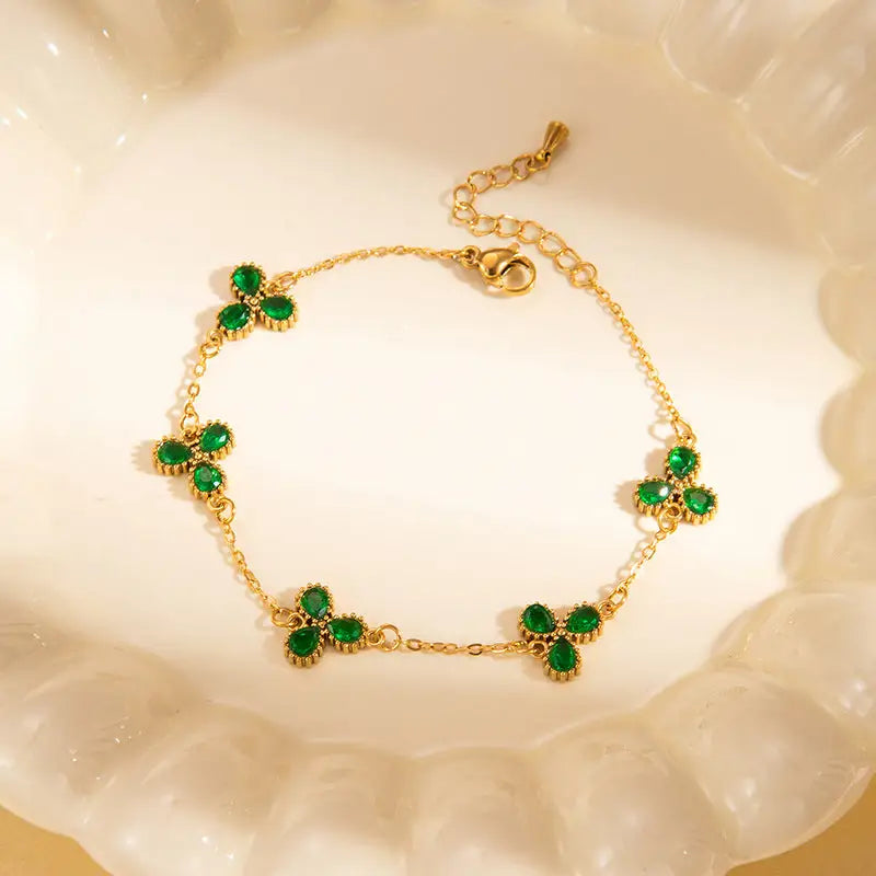 ChromaBlend Titanium Women’s Bracelet - Green Bracelet 4style