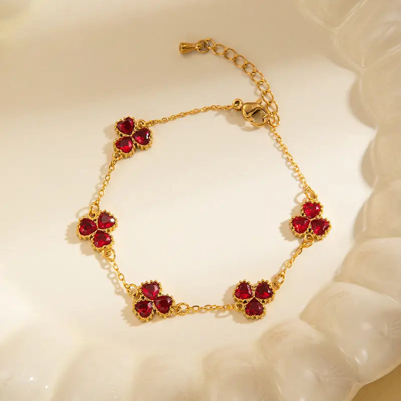 ChromaBlend Titanium Women’s Bracelet - Red Bracelet 1style