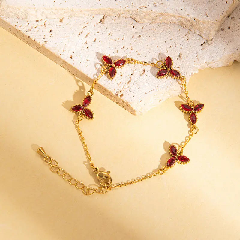 ChromaBlend Titanium Women’s Bracelet - Red Bracelet 2style