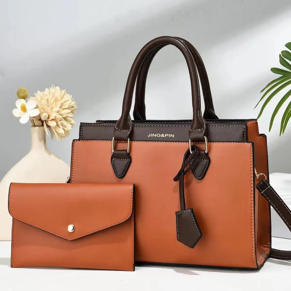 ChromaMax Minimalist Tote - Yellowish Brown