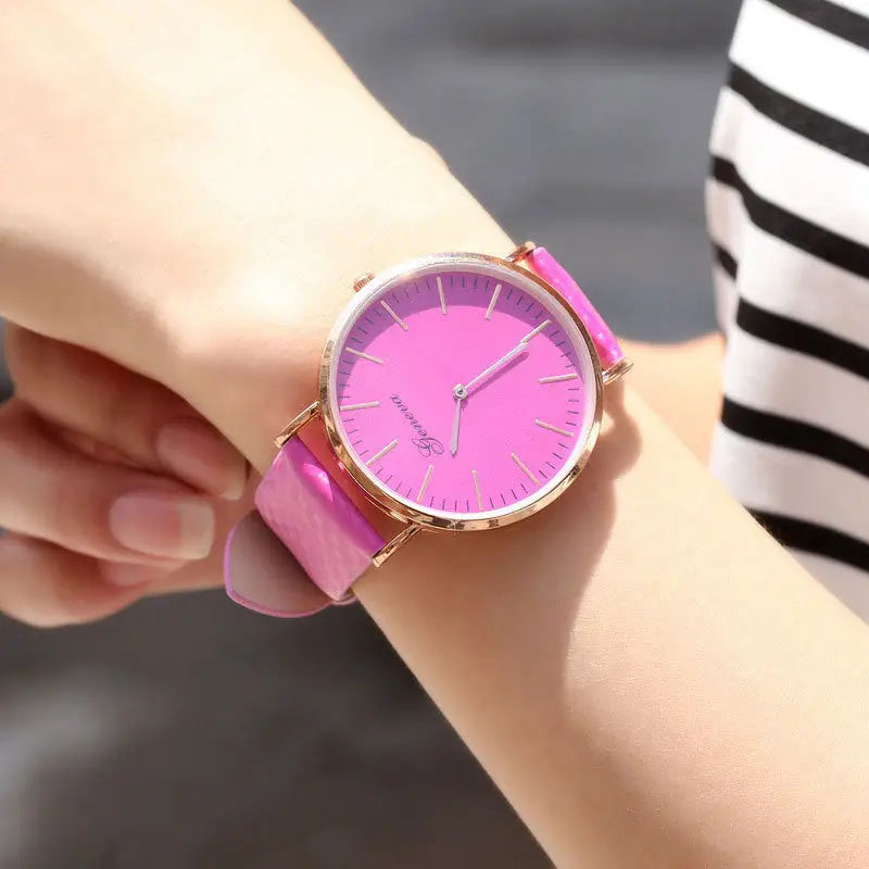 ChromaTime Watch - Rosy red