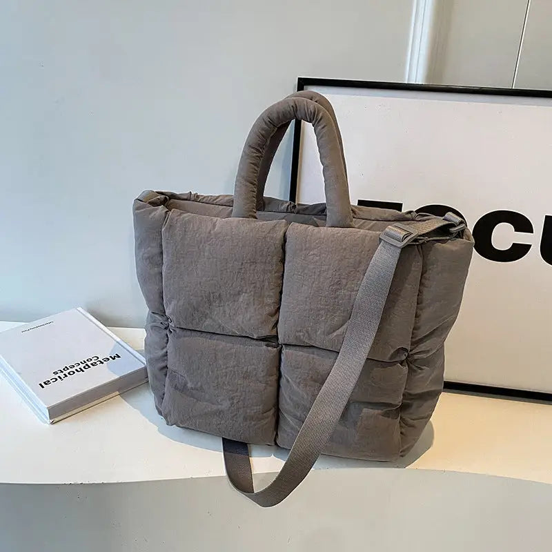 Colorful Soft Suitcase with Outer Bag and Sandwich Pocket - Gray