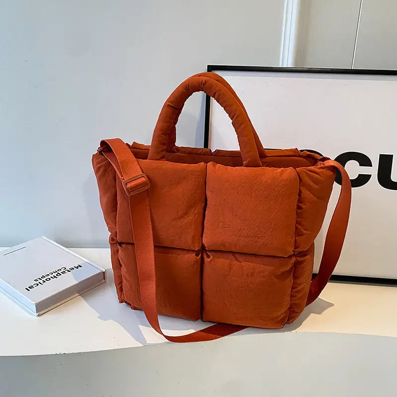 Colorful Soft Suitcase with Outer Bag and Sandwich Pocket - Orange