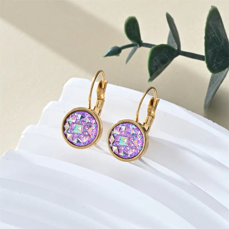 Colorful Steel Earrings