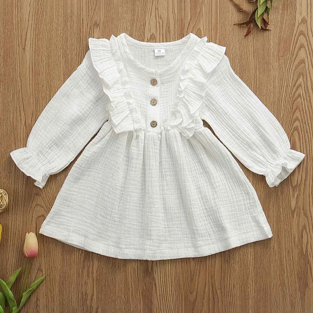 Cotton Blossom Dress - White / 100cm