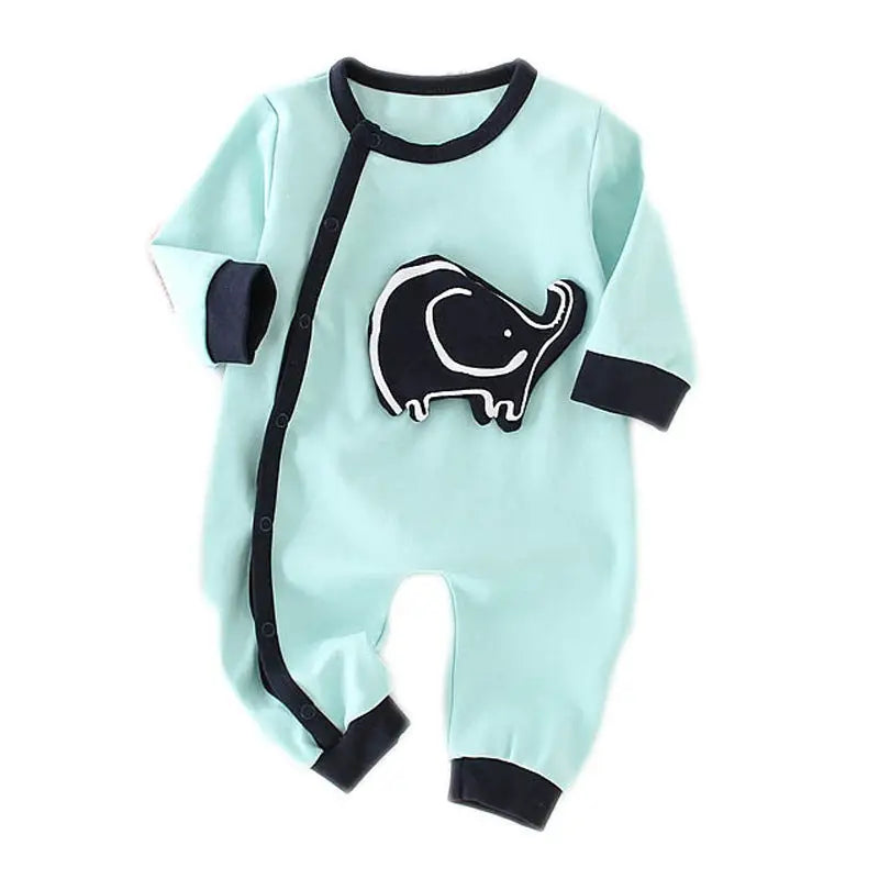 Cotton Cutie Romper - Little blue elephant / 66cm