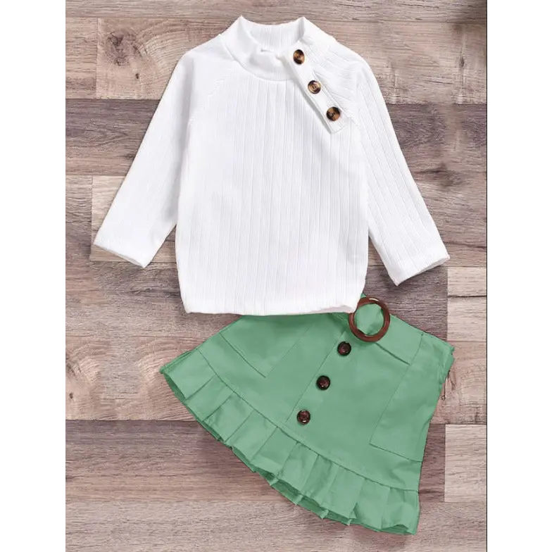 CottonJoy Kids’ Pit Strip Outfit - Green / 100cm