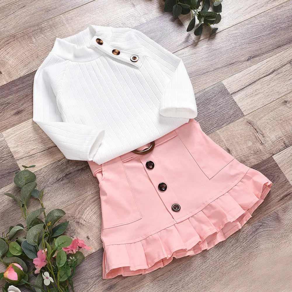 CottonJoy Kids’ Pit Strip Outfit - Pink / 100cm