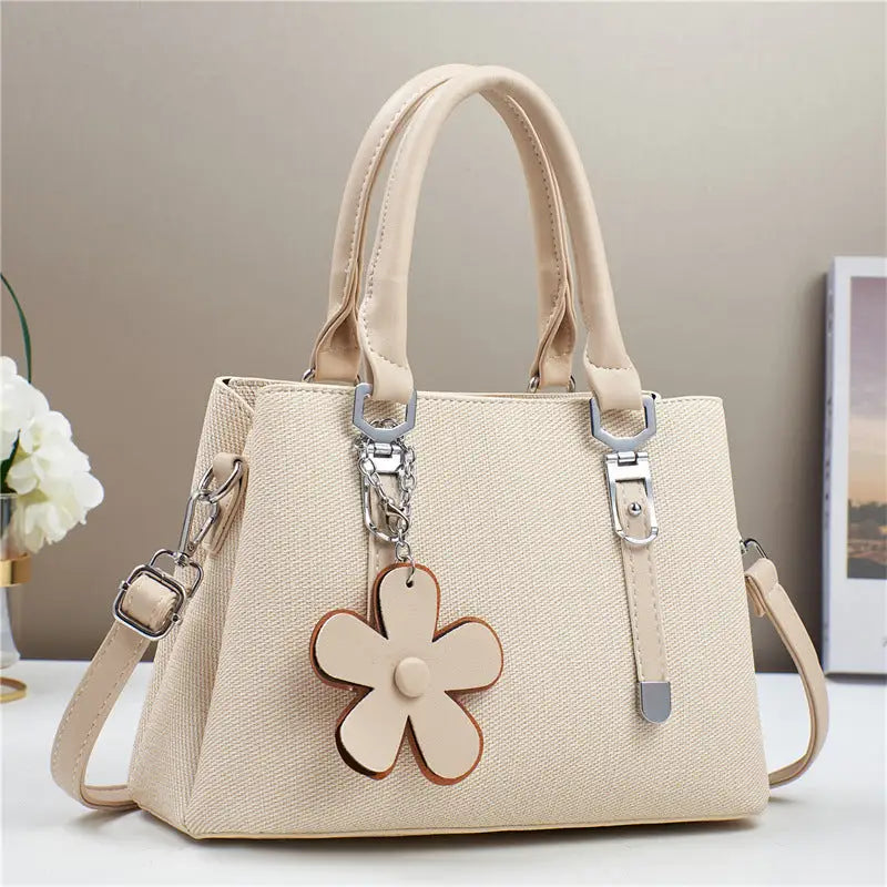 Cowboy Chic: Custom Large-Capacity Shoulder Bag - Apricot