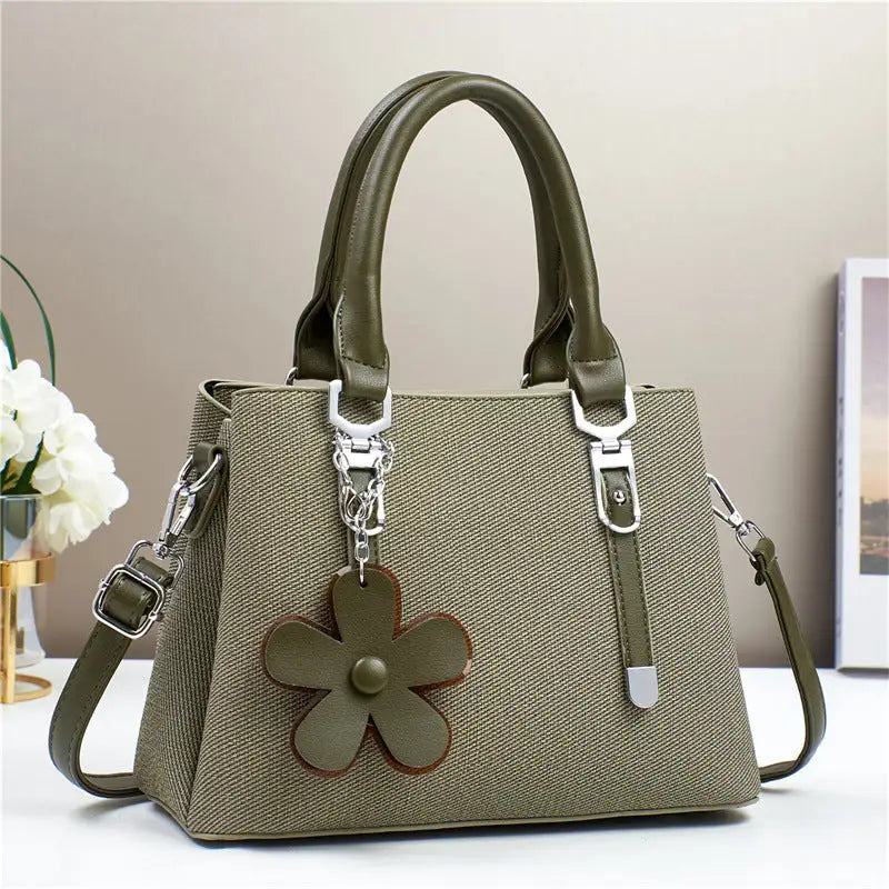 Cowboy Chic: Custom Large-Capacity Shoulder Bag - Green
