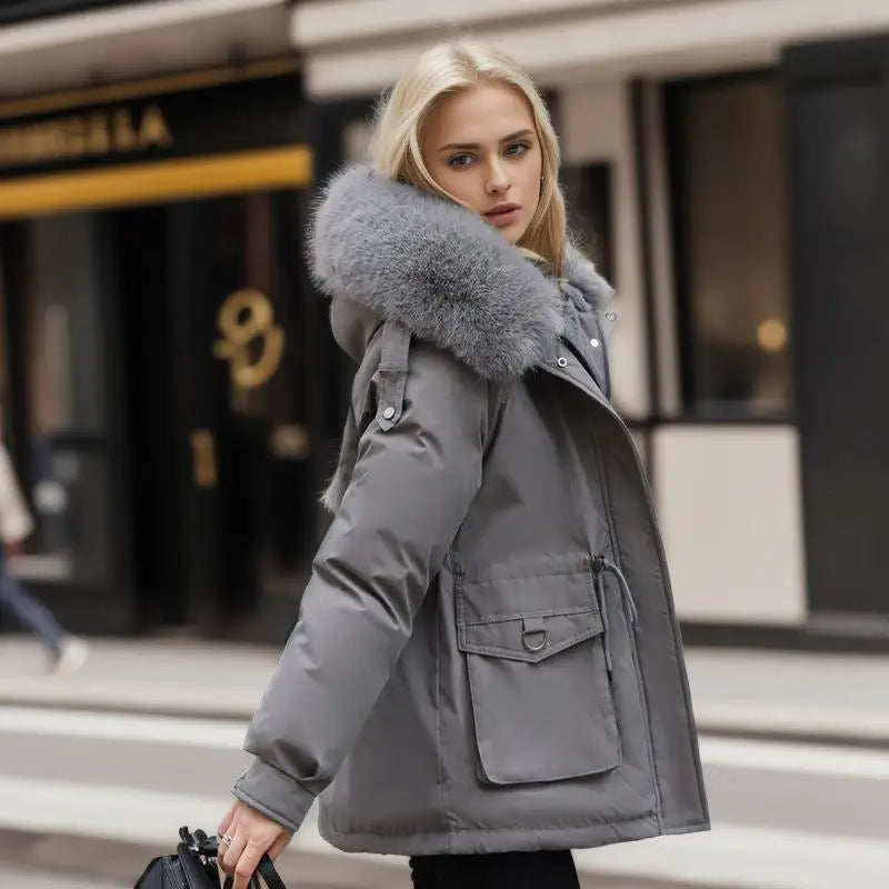 Cozy Chic Parka - Gray / M