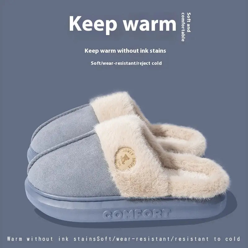 Cozy Fleece Slippers - Blue / 40to41 - 4