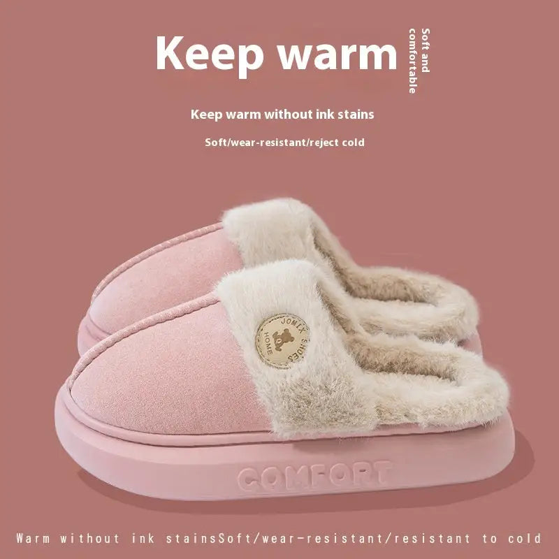 Cozy Fleece Slippers - Pink / 36to37 - 4