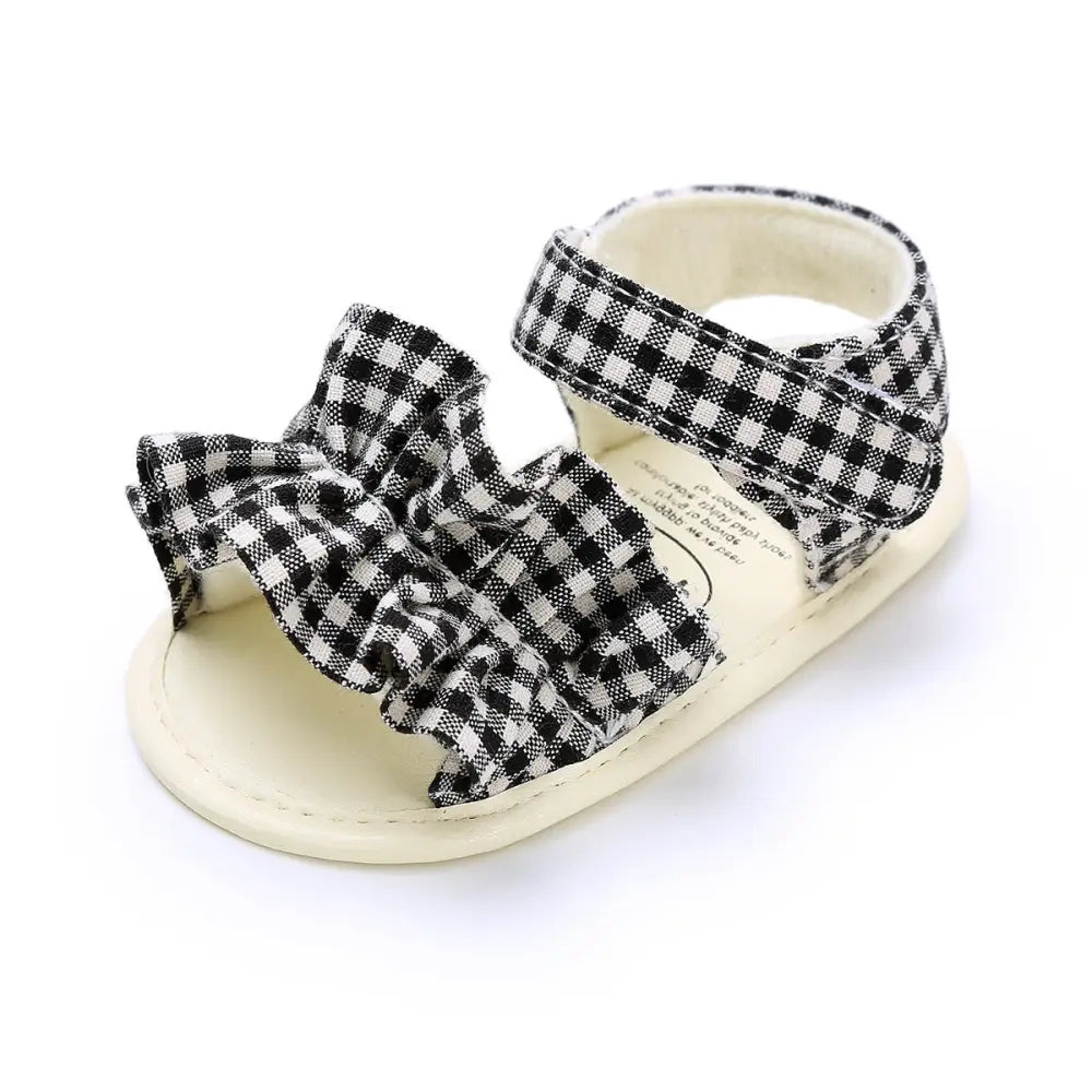 Cozy Step: Soft Bottom Non-Slip Baby Sandals - Black / 13