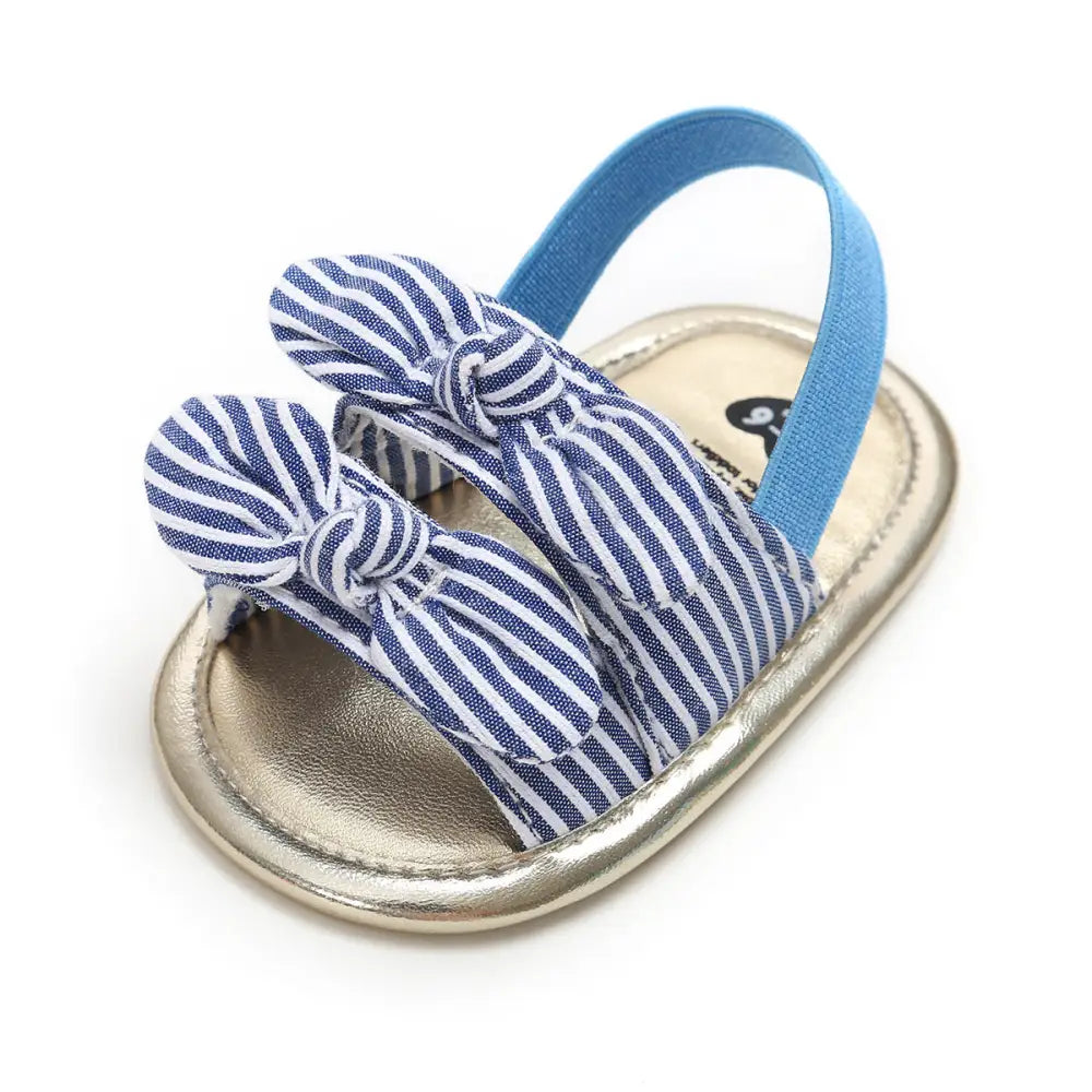 Cozy Step: Soft Bottom Non-Slip Baby Sandals - Stripe / 13